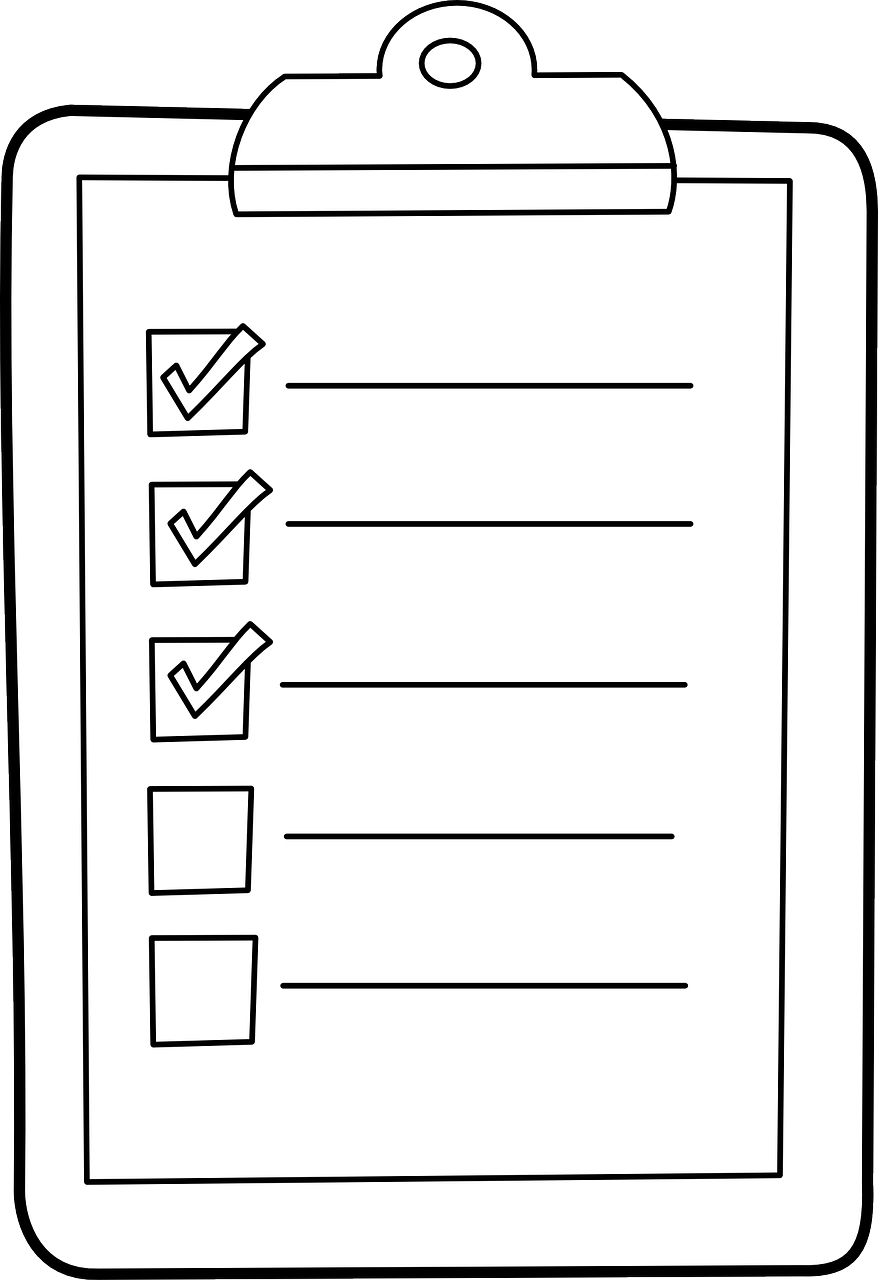 Checklist on clipboard to symbolize requirements for opening a CBD/Cannabis merchant account in Canada