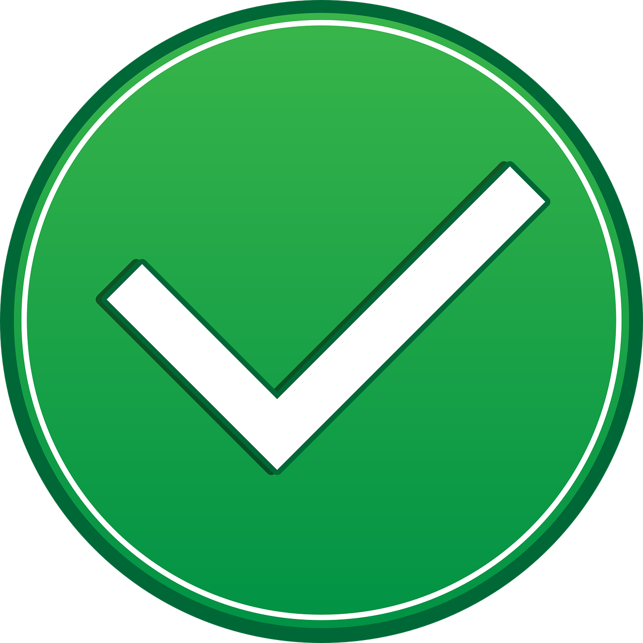 white check mark inside green circle to symbolize benefits of opening a high risk merchant account