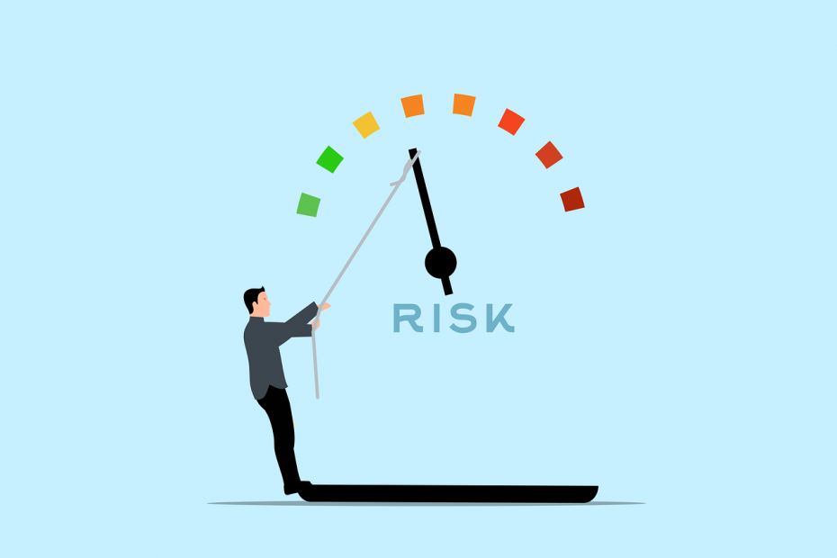 Risk meter being pulled to reduce high risk merchant account needs